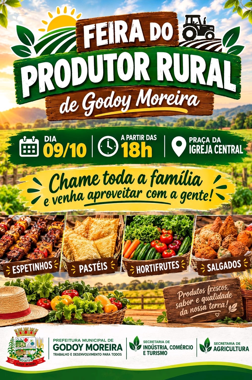 Feira do Produtor Rural acontece nesta sexta-feira em Godoy Moreira